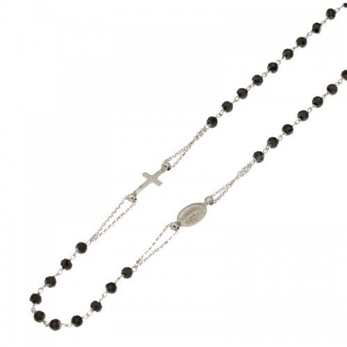 Collana Rosario Oro Bianco Madonna Miracolosa 803321716835