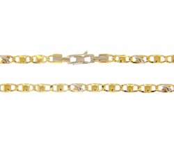 Herren-Halskette aus Gelb- und Weißgold MFN303GB50