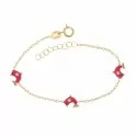 Yellow gold girl&#39;s bracelet 803321721728