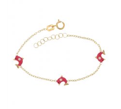 Yellow gold girl&#39;s bracelet 803321721728