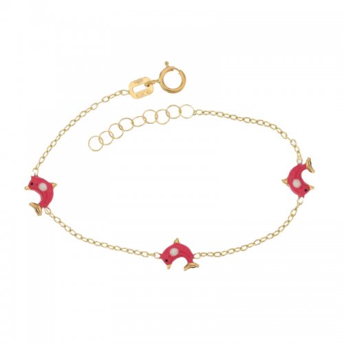 Yellow gold girl&#39;s bracelet 803321721728