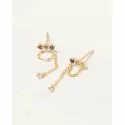 PDPaola Woman Earrings Five Mana Gold collection AR01-297-U