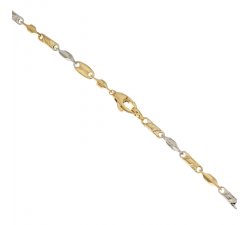 Bracciale Uomo in Oro Giallo e Bianco 803321717281