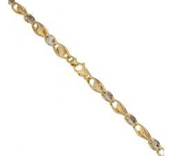 Bracciale Uomo in Oro Giallo e Bianco 803321718239