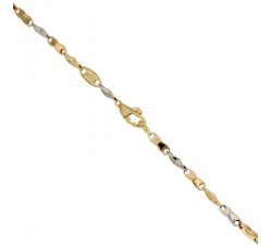 Bracciale Uomo in Oro Giallo e Bianco 803321713181