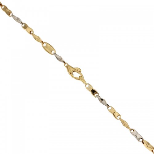 Bracciale Uomo in Oro Giallo e Bianco 803321713181