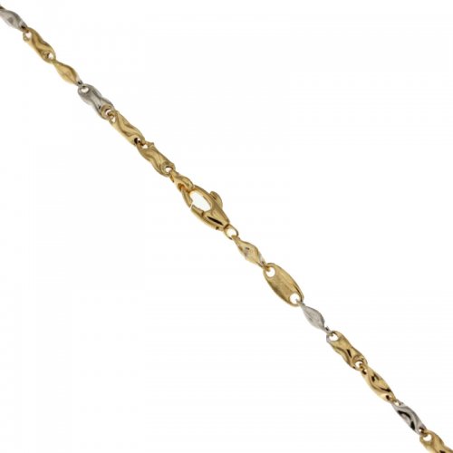 Bracciale Uomo in Oro Giallo e Bianco 803321710415