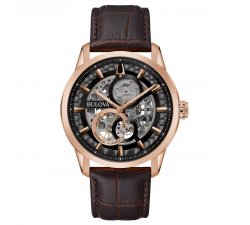 Bulova Herrenuhr Sutton Scheleton 97A169