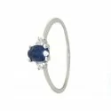 Ring Promesse Damen Schmuck Diamanten Saphir FAZA1