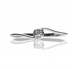 Ring Promesse Schmuck Damen Solitaire Diamant TH6A