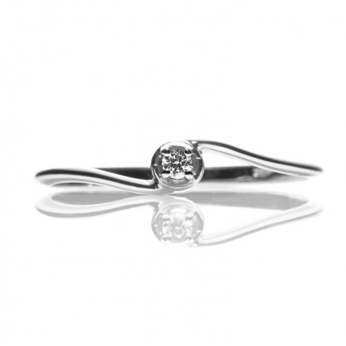 Ring Promesse Jewelry Woman Solitaire Diamond TH6A