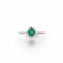 Ring Promesse Woman Jewelery Diamonds Emerald ACPQ54S