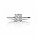 Ring Promesse Schmuck Damen Solitär Diamant FMV