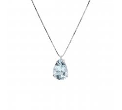 Necklace Promesse Jewelery Woman Aquamarine CG75