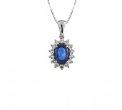 Necklace Promesse Women&#39;s Sapphire CCPQ54Z