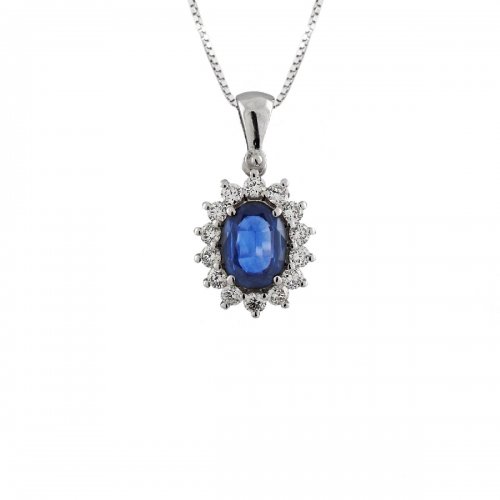 Necklace Promesse Women&#39;s Sapphire CCPQ54Z