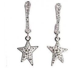 Swarovski Star Earrings for Women in Metal and Crystals Mod. 5115360