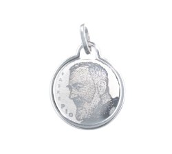 Padre Pio Weißgoldmedaille GL100073