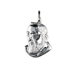 Padre Pio pendant white gold 803321703345