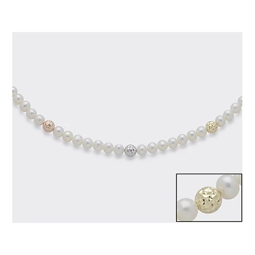 Mikiko Damen Halskette String of Pearls MC1465O7FCBI050