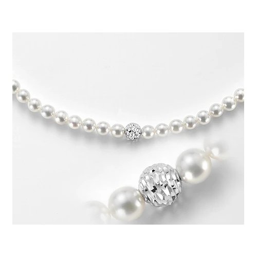 Mikiko Women&#39;s Necklace String of Pearls MC1508O4FCBI050