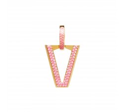 Valentina Ferragni Ohrring Studio Uali Zirkonia Pink DVF-OR-LU7