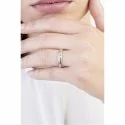 Unoaerre Orion Wedding Ring White gold with diamond Brilliant Promesse