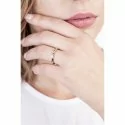 UNOAERRE Cassiopea Slim Ehering mit Diamant 3mm Gelb-Weißgold Brillante Versprechen