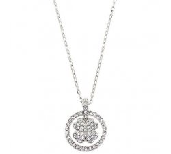 Swarovski Crocus Clover Women&#39;s Necklace with Crystals Mod. 5112176