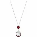 Swarovski Feel Women&#39;s Necklace with White and Red Crystals Mod. 5236077