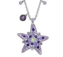Swarovski Women&#39;s Necklace with Purple Crystals Mod.5200029
