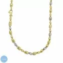 Herren-Halskette aus 9kt Weiß- und Gelbgold 803321743443