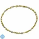 Bracciale Uomo in Oro Bianco e Giallo 9kt 803321743446