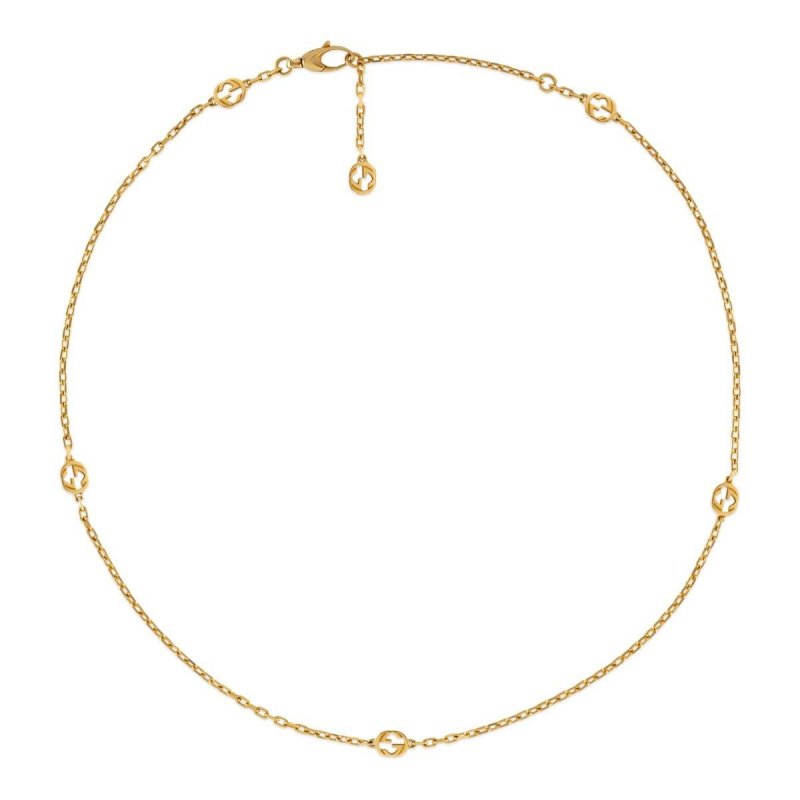 Collana Gucci Donna Interlocking GG YBB62990100100U