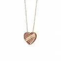 Salvini heart necklace in 9kt rose gold Golden Cage collection 20064604