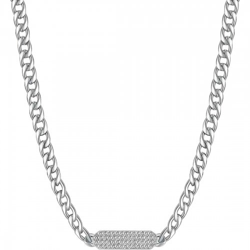 Brosway Collana Donna in Acciaio e Cristalli | Collezione Symphonia - BYM99