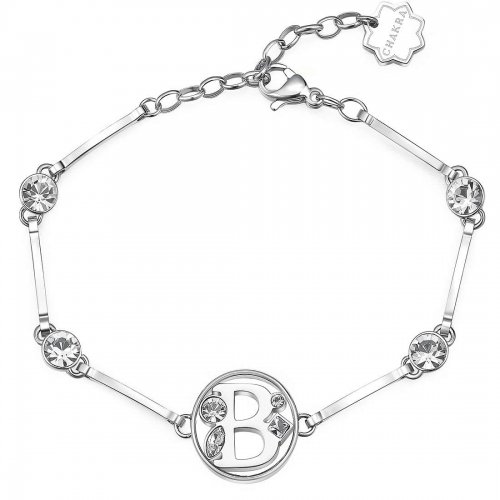 Brosway Bracciale Donna Rigido Chakra - Acciaio 316L Oro 14K E Cristalli Light Sapphire - BHKB018