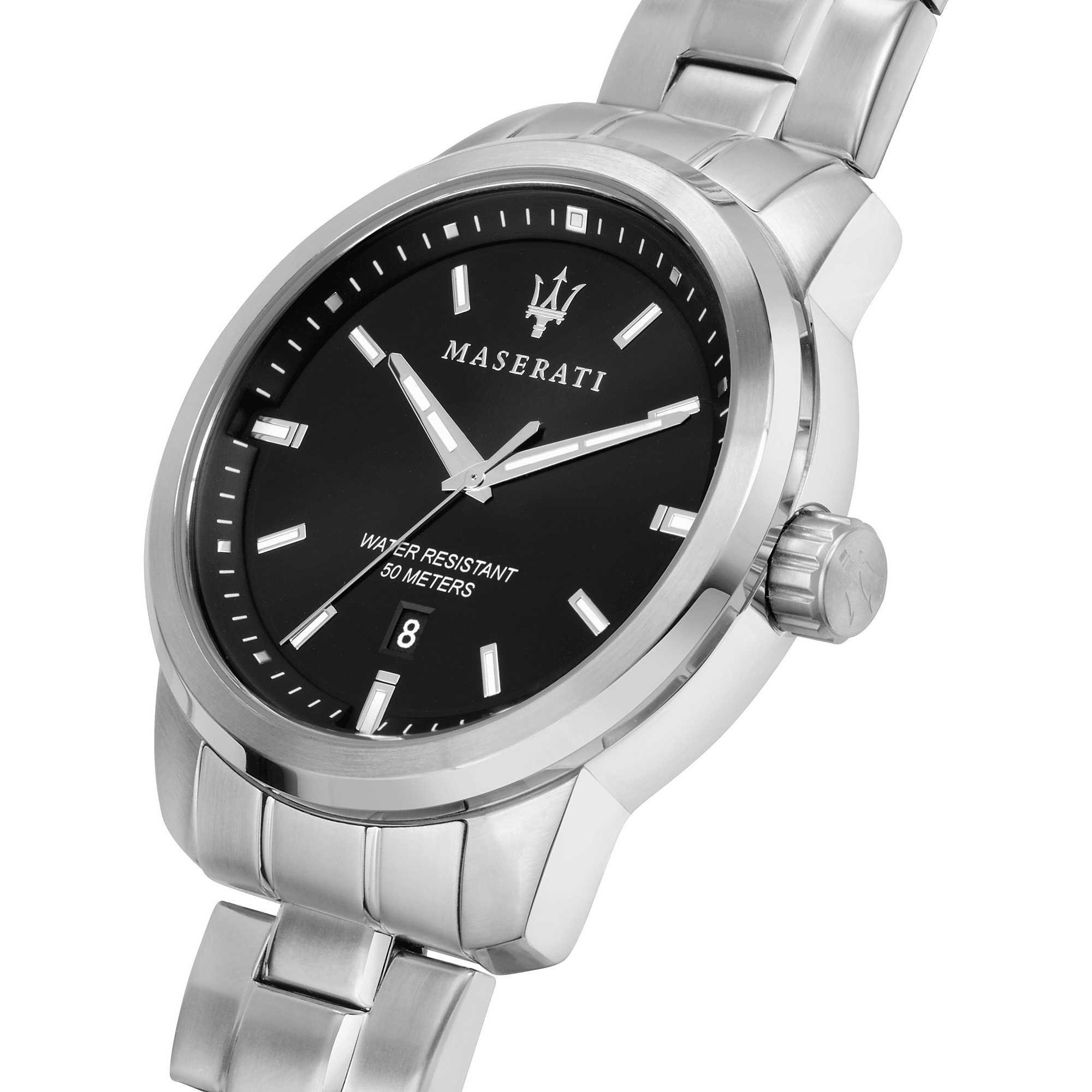 Maserati Orologio da uomo, Collezione Legend, cronografo, in acciaio e PVD oro rosa