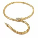 Collana girocollo rigida a forma di serpente oro