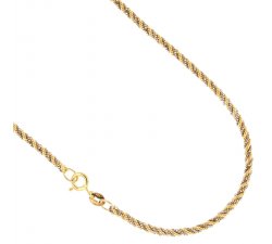Gelb-Weißgold-Frauen-Halskette 803321718703