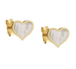 Herz-Ohrringe aus Gelbgold für Damen 216469