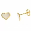 Women&#39;s Yellow Gold Heart Earrings 216469