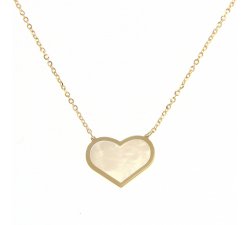 Herz-Halskette aus Gelbgold für Damen 216485