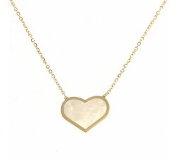 Women&#39;s Yellow Gold Heart Necklace 216485