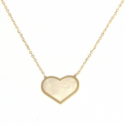 Herz-Halskette aus Gelbgold für Damen 216485