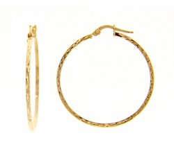 Women&#39;s Hoop Earrings Yellow Gold 227729