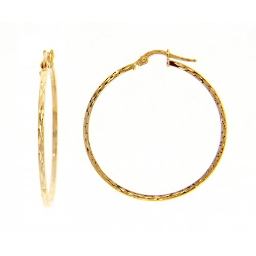 Women&#39;s Hoop Earrings Yellow Gold 227729