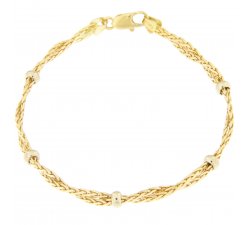 Unoaerre Damenarmband Weiß-Gelb-Gold GL100104