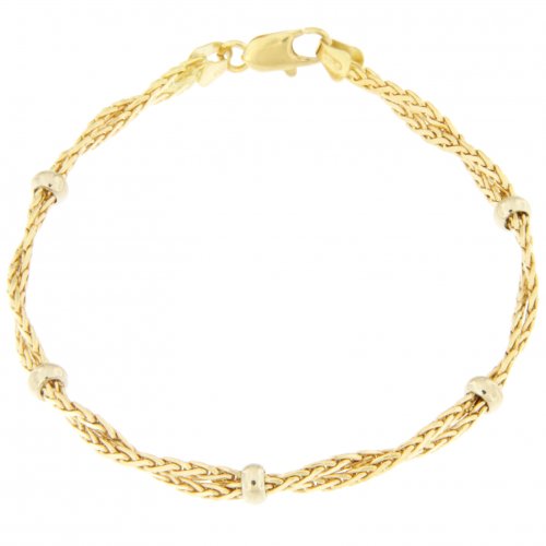 Unoaerre Damenarmband Weiß-Gelb-Gold GL100104