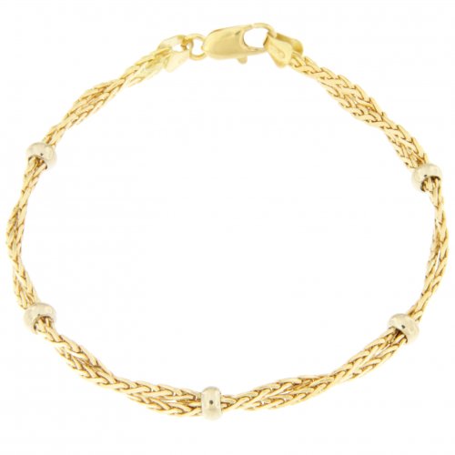 Unoaerre Women&#39;s Bracelet White Yellow Gold GL100104